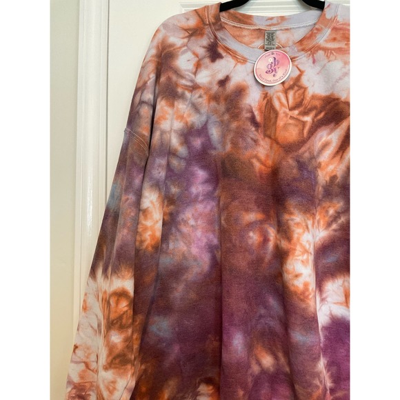 Custom Tie Dye Crewneck Sweatshirt - Picture 3 of 10